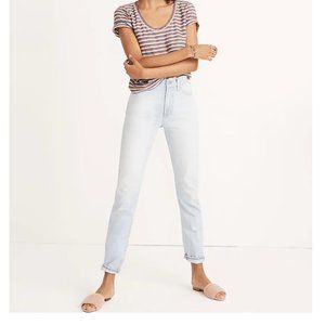 Madewell Sky Blue Straight Leg Jeans